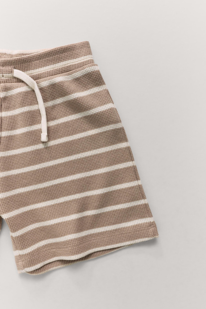Zara 1 1/2-6 ЛЕТ/ ПОЛОСАТАЯ ВАФЕЛЬНАЯ ПИЖАМА 528552310-700-24