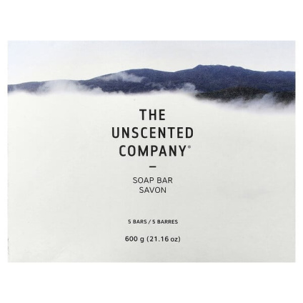 The Unscented Company, Мыло, без отдушек, 5 шт., 600 г (21,16 унции)