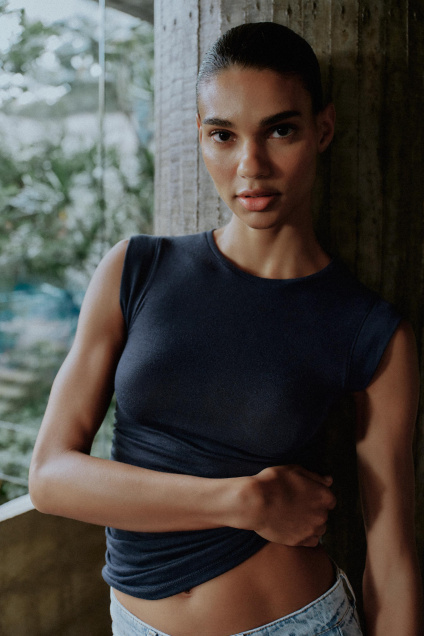 Zara ВЕРХ С БОКОВЫМИ СБОРКАМИ 515180970-818-2