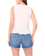 V-Neck Tank Peplum With Pleats