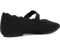 Delicato Wave-Edge Canvas Mary Janes