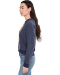 Long Sleeve Lace-Up Henley Hoodie