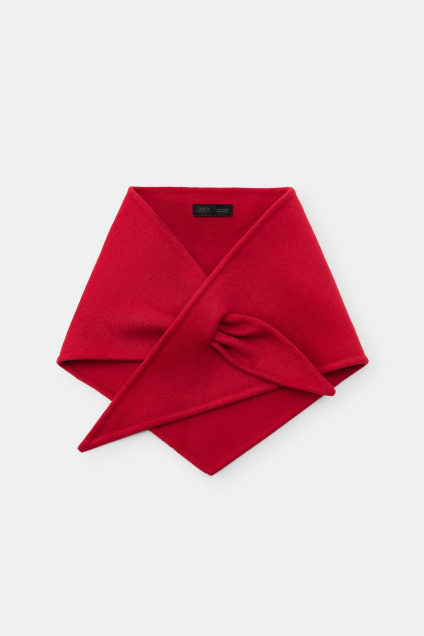 Zara ШЕРСТЯНОЕ ТРЕУГОЛЬНОЕ ПОЛОТЕНЦЕ 495689207-600-3