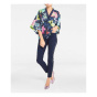 Designer-Tunika, marine-bunt