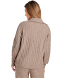 Stassi Cable Polo Sweater
