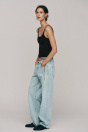 Zara ТОП ИЗ ПОЛИАМИДА С тонкими ремешками черного цвета