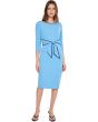 Tipped Crepe Tie Dress