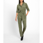 Overall in Veloursleder-Optik, khaki