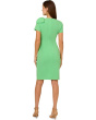 Pleated Bow Midi Dress
