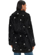 Embellished Faux Fur Belted Coat