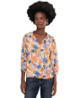 Tie Neck Peasant Sleeve Blouse with Tie