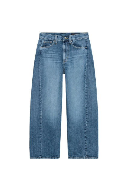 Zara ДЖИНСЫ ZW COLLECTION С РАССЛАБЛЕННЫМ ПОЯСОМ ДО ЩИКОЛОТКИ СРЕДНЕЙ ВЫСОТЫ 541365289-427-32
