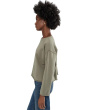 Petite Garment Dyed Terry Bateau Neck Boxy Top