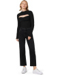 Remi High-Rise Straight Ankle in Fade To Black