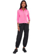 Full Zip Front Pointed Collar Contoured Seams