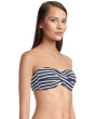 Coastline Stripe Twist Bandeau Top