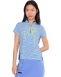 Short Sleeve Strings Design Zip Neckline