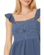 Textured Yoke Peplum Tank
