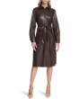 PU Leather Shirtdress