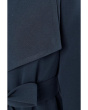 Crepe Belted Drape Front