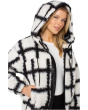 Faux Lamb Zip Up Sweater with Hood