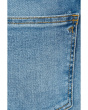 The Short Stretch Flare Crop Jean in Coastal Blue
