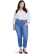 Plus Size Billie Mini Bootcut Fray Hem Ankle Jeans
