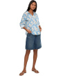 NZ by NIC+ZOE Shadow Floral Core Cotton Shirt