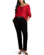 Plus Size Rib-Knit Dolman-Sleeve Sweater