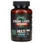 YumVs, Strong Earth, жевательные мармеладки для подростков, малина, 90 жевательных таблеток