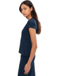 Short Sleeve Shirt with Keyhole Back