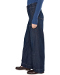 Mid-Rise Patch Pocket Wide Leg Double Button Pants