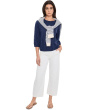 3/4 Sleeve Crew Neck Swing Sweater