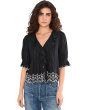 Ruffled Puff-Sleeve Top