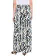 31" Indigo Crosshatch Linen Wide Leg Pants
