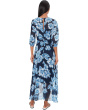 3/4 Sleeve Floral Chiffon Maxi