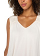 Sleeveless Shirred Detail Knit Top