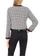 Long Sleeve Tweed Front Pocket Jacket