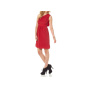 Designer-Chiffon-One-Shoulderkleid, rot