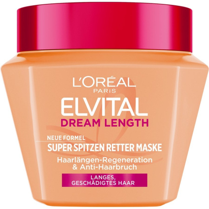 L’Oréal Paris Парижская маска для ухода за волосами L'Oreal и супер кружевная спасательная маска Elvital Dream Length - 300 мл