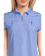 Solid Sunsense Polo with Mesh Overlay