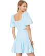 Kylanne Elbow Sleeve Embr Linen Dress