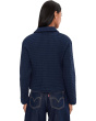 Long Sleeve Waffle Swing Jacket