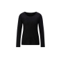 Pullover m. Mesh-Einsatz, schwarz
