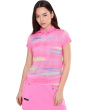 Painted Sunset Crossover V-Neck Cap Sleeve