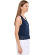 Valentina Button Down Sleeveless Top