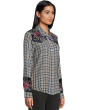 Puff Sleeve Western Shirt - Sassiba