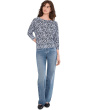 Indigo Crosshatch Sweater