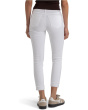 Amy Crop Straight Leg Roll-up Fray In Optic White