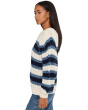 Frankie Cable Striped Pullover